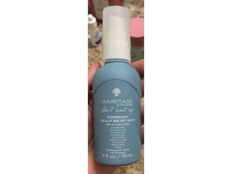 Hairitage By Mindy Mcknight Overnight Scalp Relief Mist, 4 fl oz/118 mL