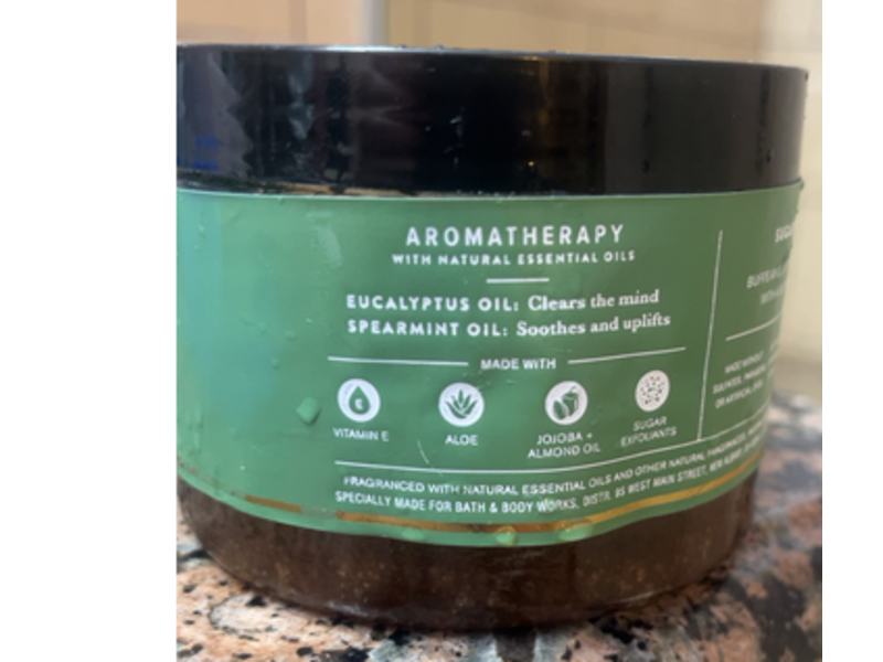 Bath & Body Works Eucalyptus + Spearmint Sugar Body Scrub, Jojoba Oil, 13 oz/368 g