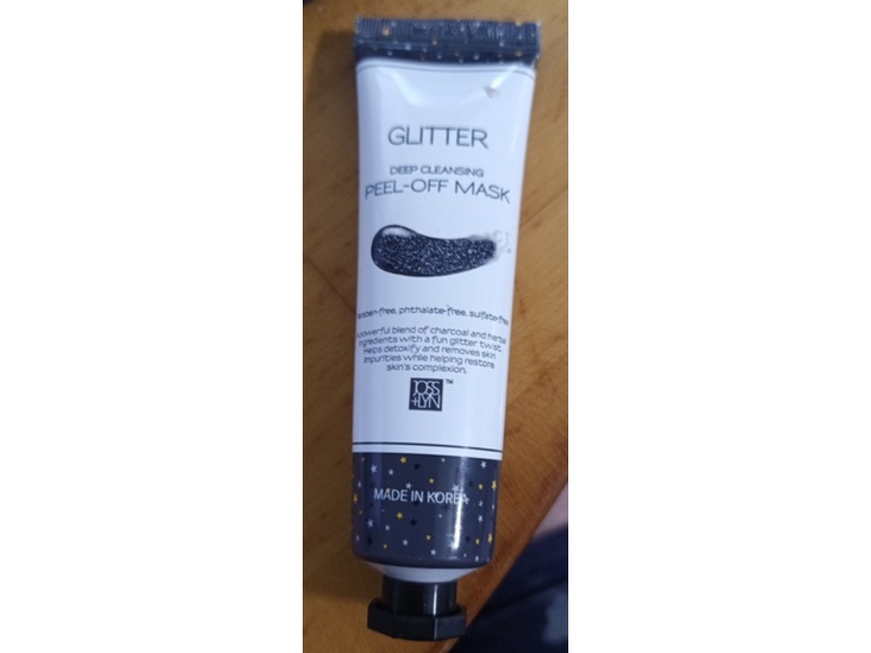 Joss+Lyn Deep Cleansing Peel-Off Mask, Glitter, 1 fl oz/30 mL