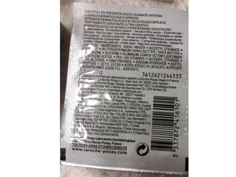 LaRoche-Posay Toleriane Ultra Soothing Repair Moisturizer, 1.5 mL