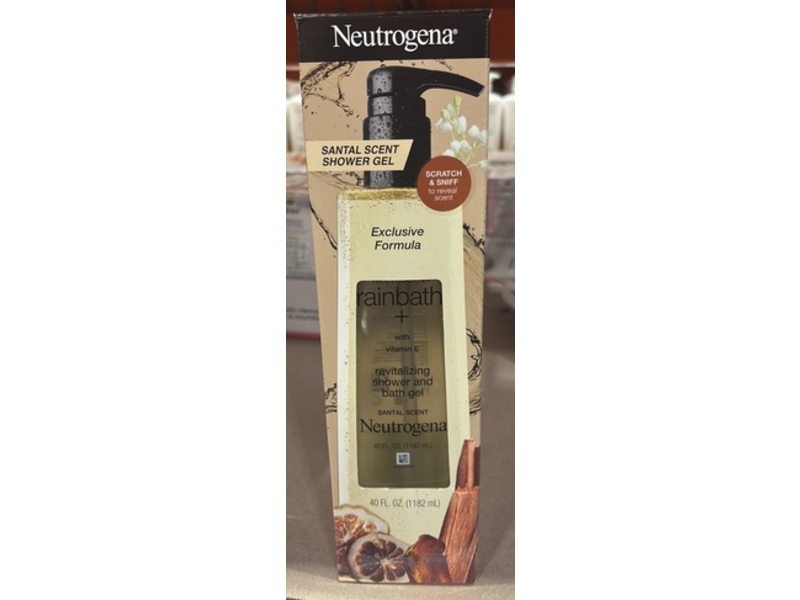 Neutrogena Rainbath Shower & Bath Gel, Santal Scent, 40 fl oz/1182 mL