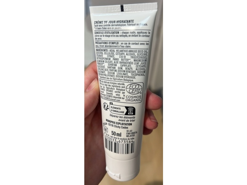 Monoprix Moisturizing Day Cream, 50 mL