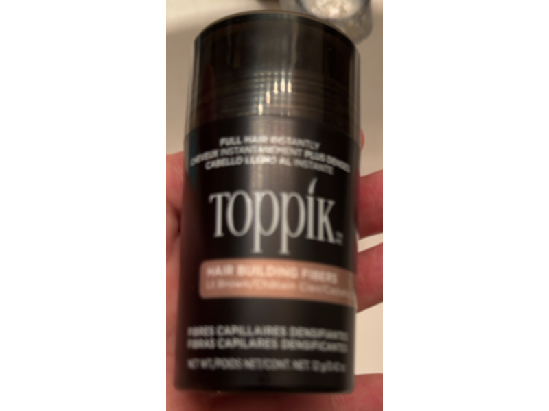Toppik Hair Building Fibers, Light Brown, 0.42 oz/12 g