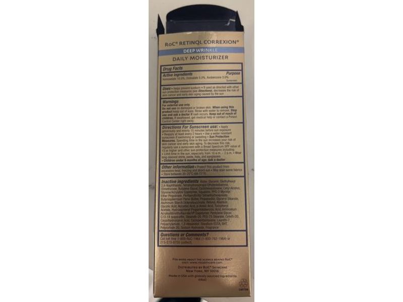 RoC Retinol Correxion Daily Moisturizer, Deep Wrinkle, SPF 30, 1.0 fl oz/30 mL