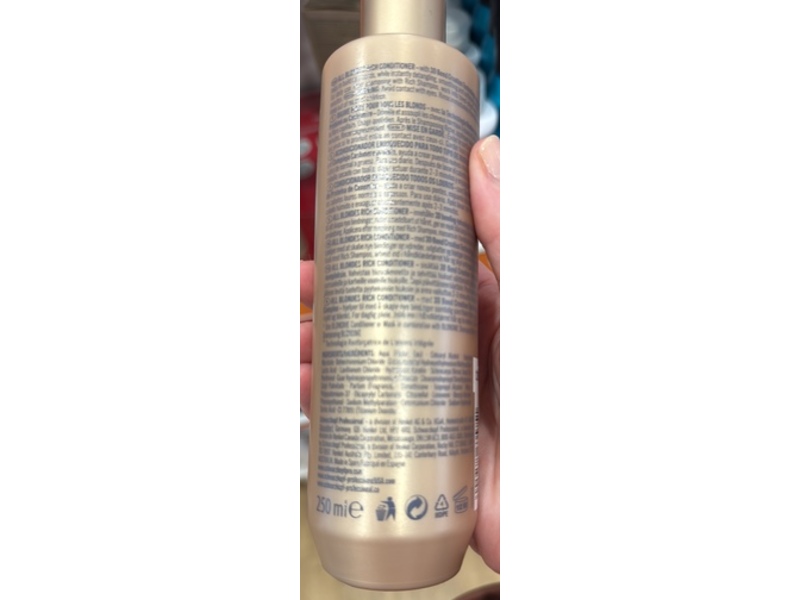 Schwarzkopf Professional Blondme All Blondes Rich Conditioner, 8.45 fl oz/250 mL