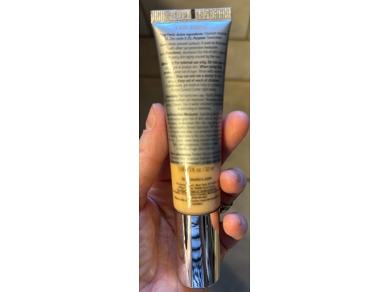 It Cosmetics CC+ Color Correcting Full Coverage Cream, Fair Warm, SPF 50+, 1.08 fl oz/32 mL