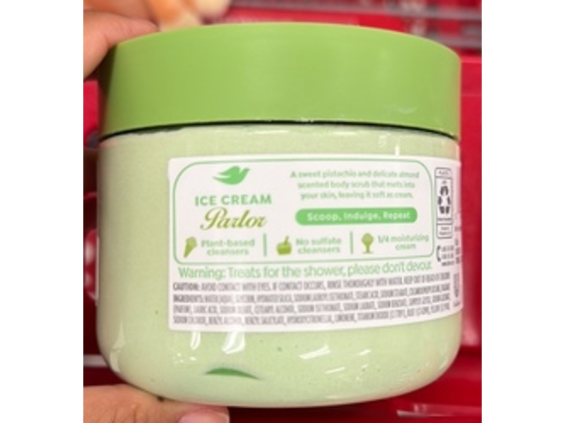 Dove Ice Cream Parlor Body Scrub, Pistachio Gelato