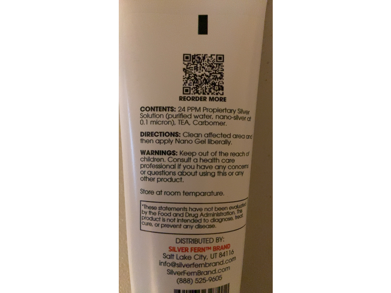 Silver Fern Brand Nano Topical Gel, 4 oz/114 g