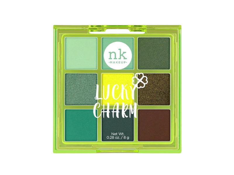 Nicka K New York Makeup Pop Neon Nine Color Shadow Palette, Lucky Charm, 0.28 oz/8 g
