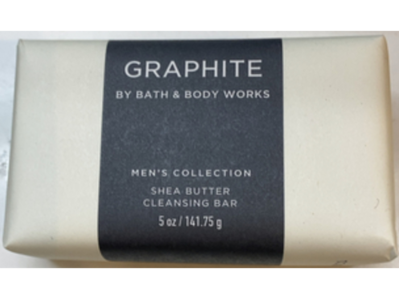 Bath And Body Works Graphite Cleansing Bar, Shea Butter, 5 oz/ 141.75 g