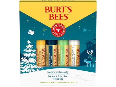 Burt's Bees Christmas Gifts Lip Balm, Classic Beeswax, Vanilla, Cucumber Mint, Coconut &Pear, Pack Of 4