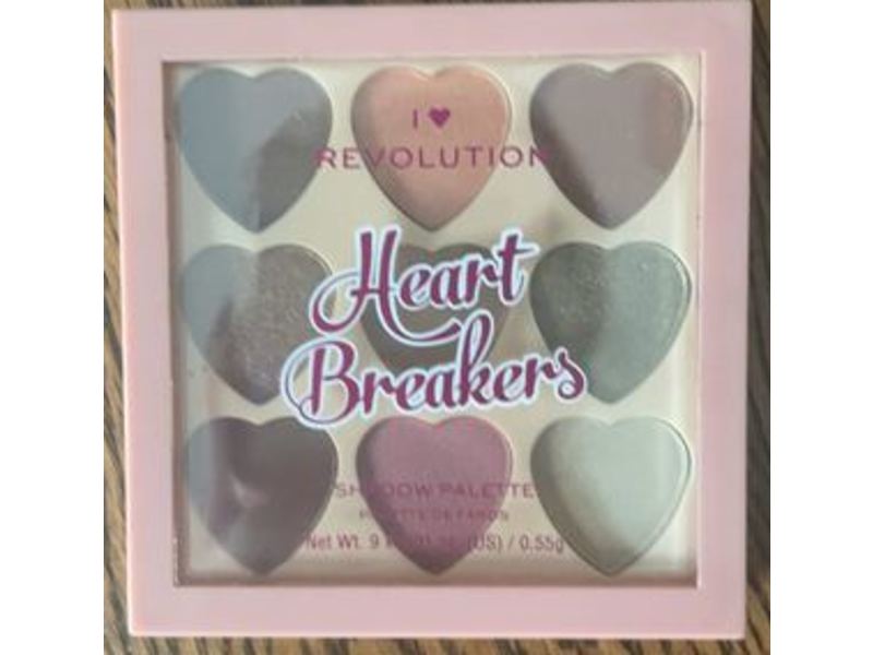 I Heart Revolution Heartbreakers Eyeshadow Palette, Majestic, 9*0.01 oz/0.55 g