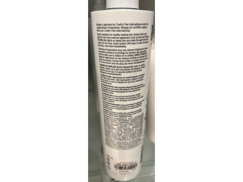 Biolage Hydra Source Daily Leave-In Tonic, Aloe + Hyaluronic Acid, 13.5 fl oz/400 mL