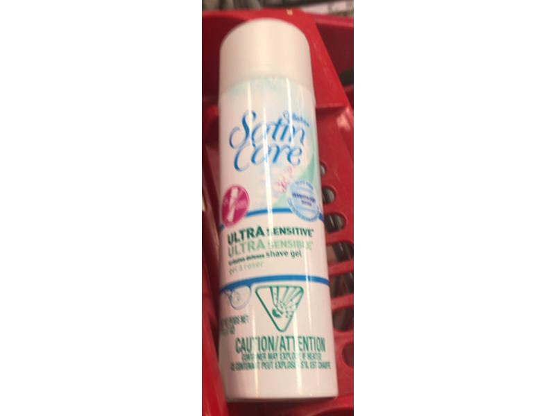 Gillette Satin Care Ultra Sensitive Shave Gel, 7 oz/198g