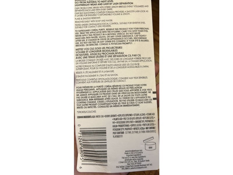 L'Oreal Paradise Big Deal Volumizing and Lengthening Washable Mascara, 0.33 oz