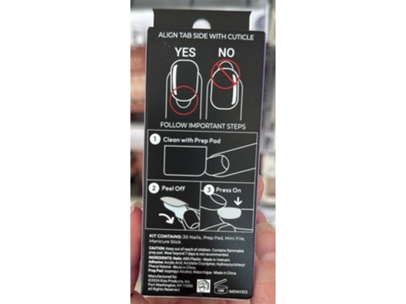 Kiss imPRESS No Glue Mani Press On Nails, Visions, 30 Count