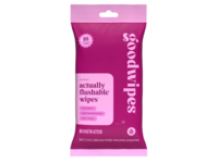 GoodWipes Actually Flushable Wipes, Rosewater, 18 Count - thumbnail 1