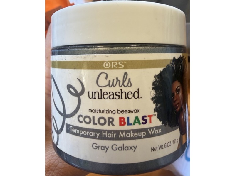 ORS Curls Unleashed Color Blast Temporary Hair Makeup Wax, Gray Galaxy, 6 oz/171 g