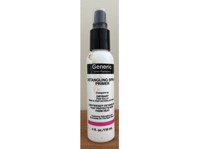 Generic Detangling Spray,Primer, 4 fl oz/118 mL