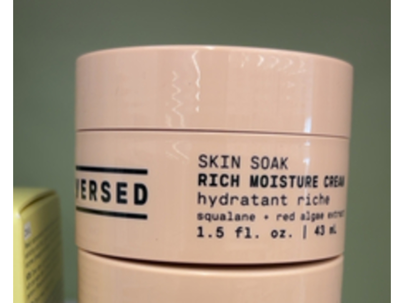 Versed Skin Soak Rich Moisture Cream, Squalene + Red Algae Extract, 1.5 fl oz/43 mL