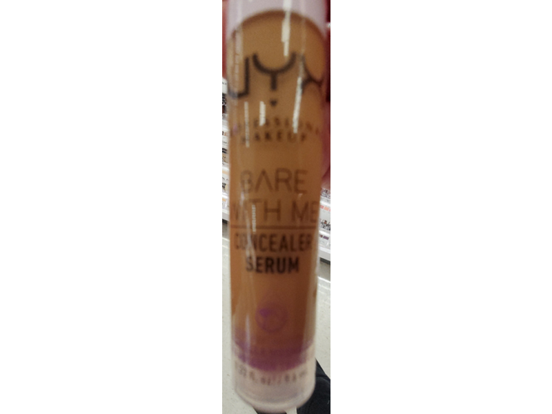 NYX Professional Makeup Bare With Me Concealer Serum, 06 Tan, 0.32 fl oz/9.6 mL
