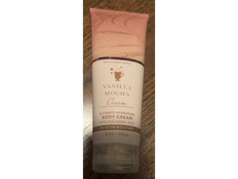 Bath & Body Works Vanilla Mocha Cream Ultimate Hydration Body Cream, Hyaluronic Acid, 8 oz/226 g