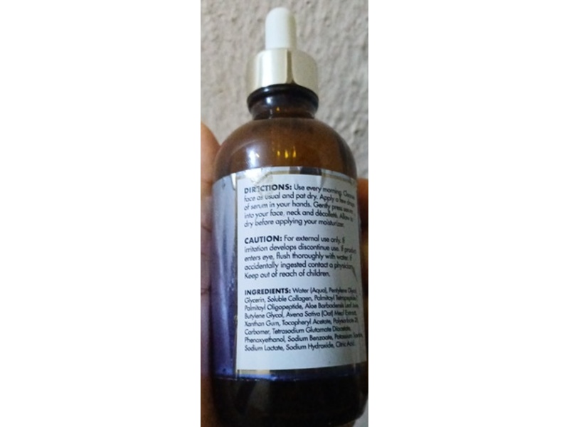 Ani Gold Instant Firming Serum, Collagen & Peptides, 3.75 fl oz/111 mL