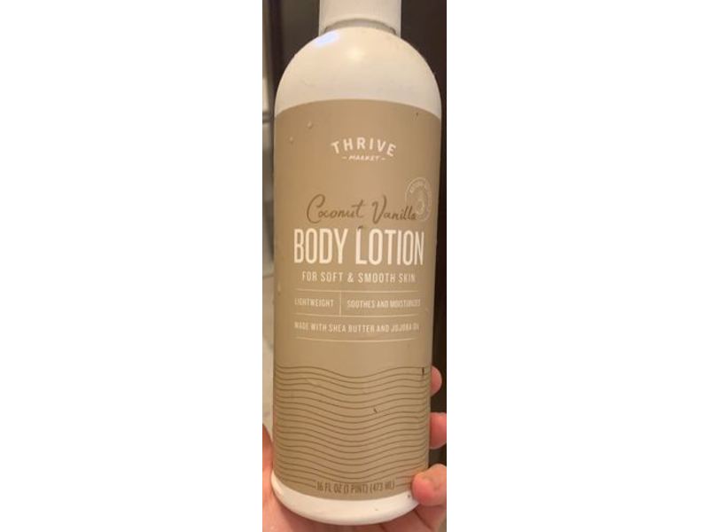 Thrive Market Body Lotion, Coconut Vanilla, 16 fl oz/473 mL