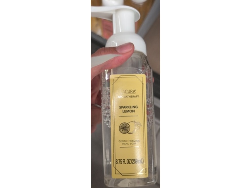 Lacura Aromatherapy Gentle Foaming Hand Soap, Sparkling Lemon, 8.75 fl oz/259 mL