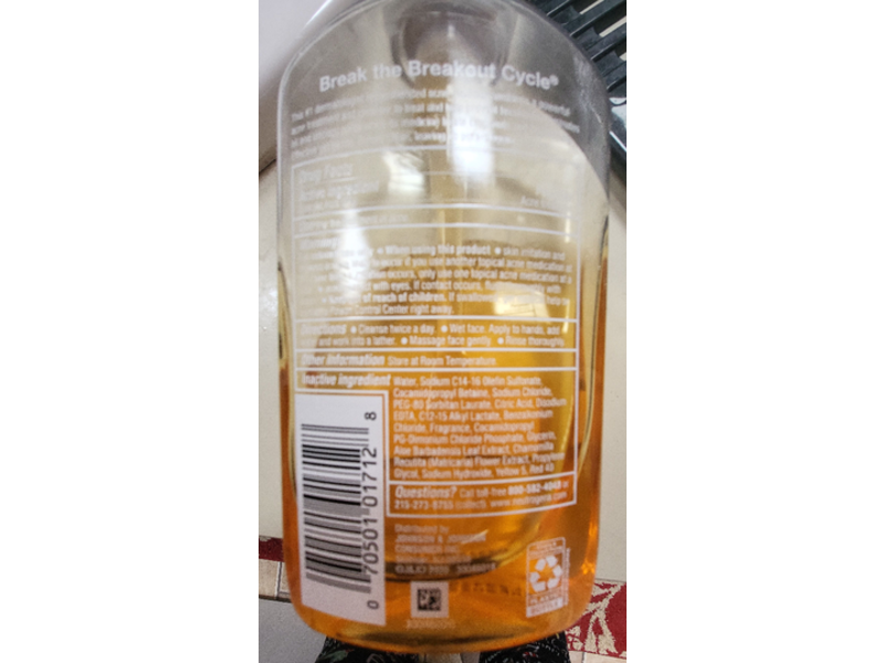 Neutrogena Acne Wash, 9.1 fl oz/269 mL