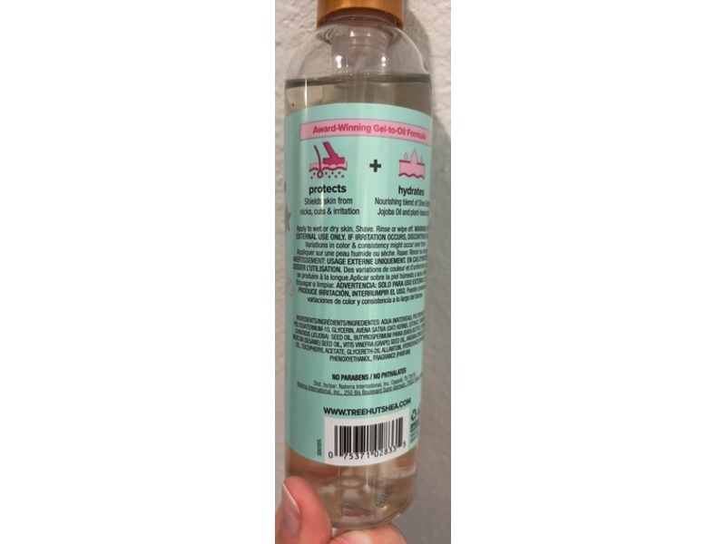 Tree Hut Peppermint Pearl Moisturizing Shave Oil, 7.7 fl oz/227 mL