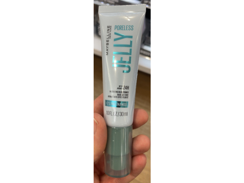 Maybelline New York Poreless Jelly Hydrating Blur Primer, Clear, 1.0 fl oz/30 mL