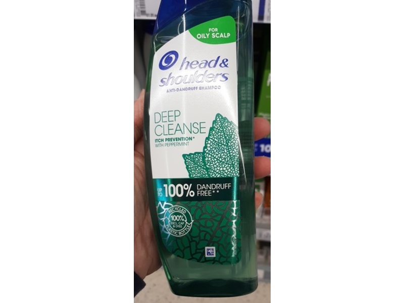 Head & Shoulders Deep Cleanse Itch Prevention Anti-Dandruff Shampoo, Peppermint, 300 mL