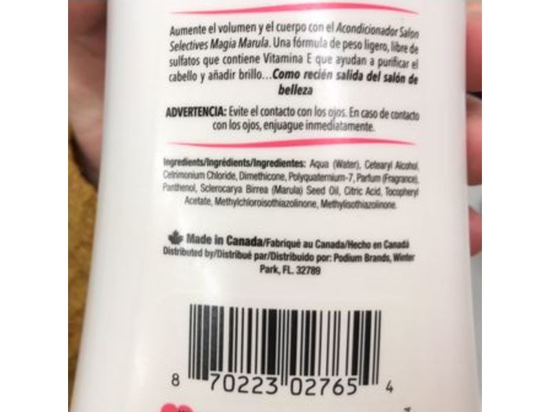 Salon Selectives Marula Magic Conditioner, Vitamin E, 34 fl oz/1 L