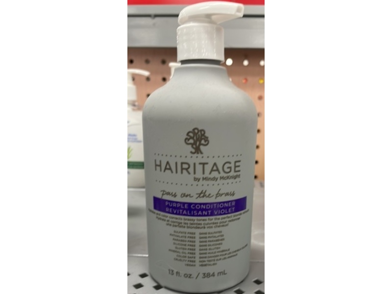 Hairitage By Mindy McKnight Pass On The Brass Purple Conditioner, 13 oz/384 mL