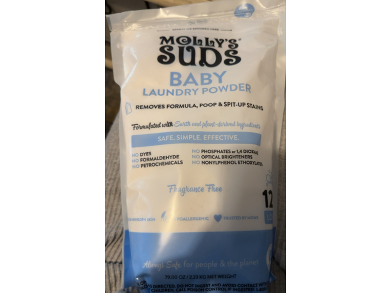 Molly's Suds Baby Laundry Powder, 120 Loads, 79.0 oz/2.23