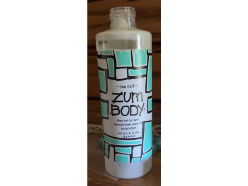 Zum Body Sea Salt Shea Butter & Meadow Foam Seed Oil Body Lotion, 8 fl oz/225 mL
