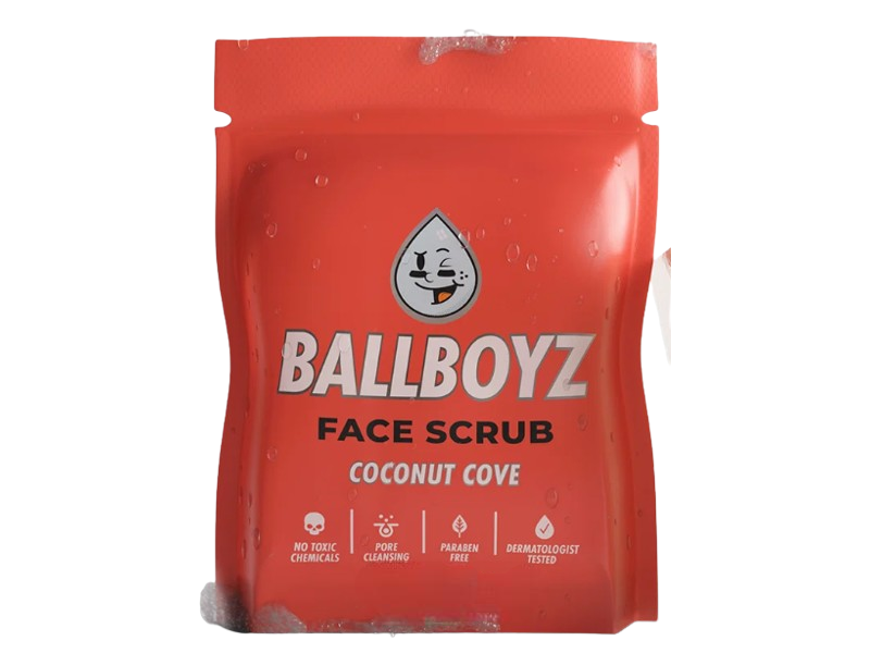 Ballboyz Face Scrub, Coconut Cove, 4.5 oz/127 g