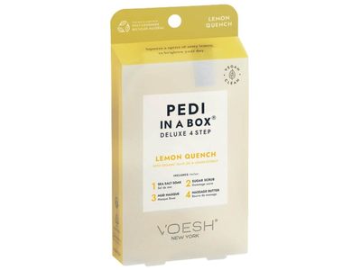 Voesh Pedi In Box Deluxe 4 Step Kit, Lemon Quench