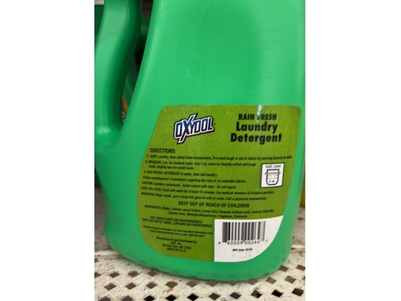 Oxydol Liquid Laundry Detergent, Rain Fresh, 32 Loads, 64 fl oz/1893 mL