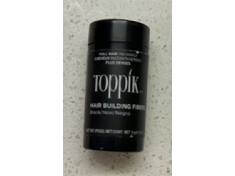 Toppik Hair Building Fibers, Black, 0.11 oz/3 g