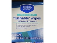 Berkley Jensen Flushable Wipes, Fresh Scent, Aloe & Vitamin E, 540 Count - thumbnail 2
