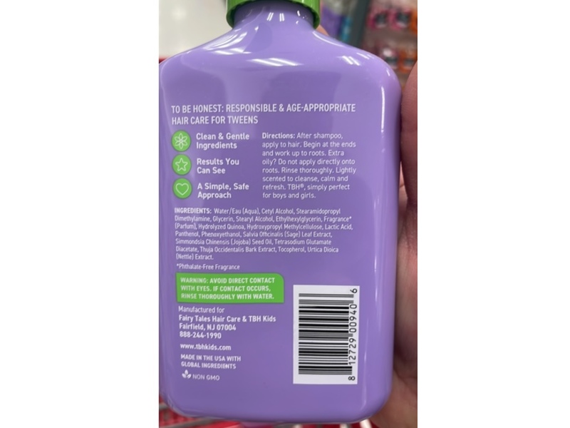 tbh Skincare Conditioner, Jojoba & Quinoa, 12 fl oz/355 mL