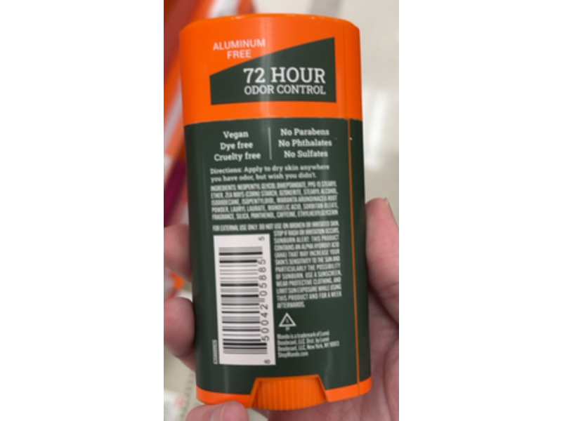 Mando Whole Body Deodorant, Clover Woods, 2.6 oz/75 g