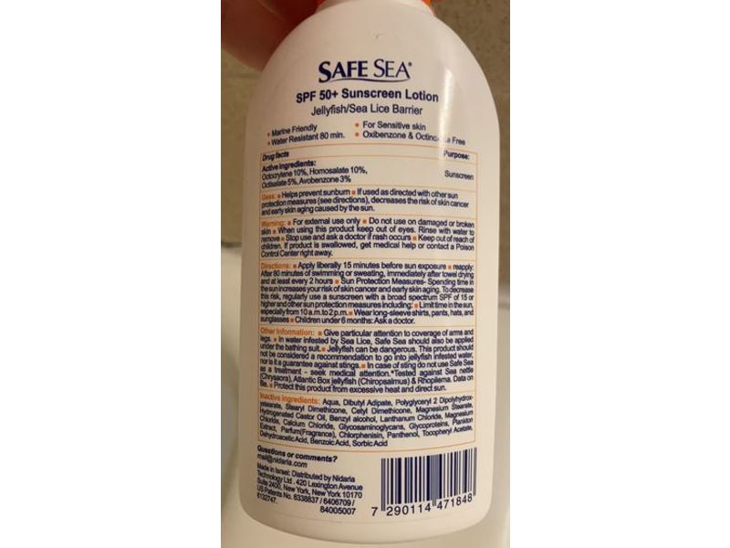 Safe Sea Marine Friendly Sunscreen Lotion, SPF 50+, 4 fl oz/118 mL