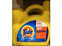 Tide Simply OXI Boost + Ultra Stain Release Laundry Detergent, Refreshing Breeze, 74 Loads, 105 fl oz/3.1 L - thumbnail 2