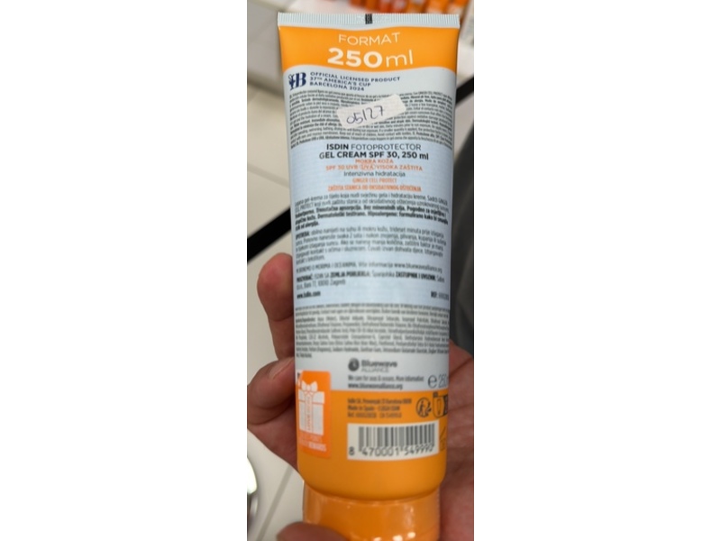 Isdin Gel Cream, SPF 30, Ginger Cell Protect, 250 mL