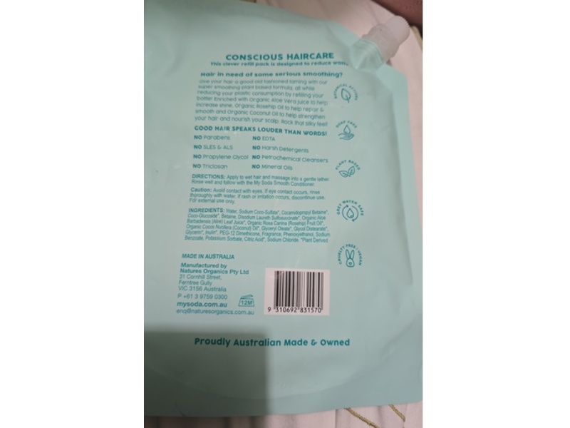 My Soda Australia Smooth Shampoo, 23.7 fl oz/700 mL