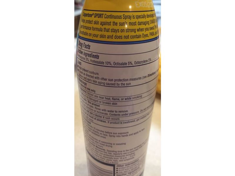 Coppertone Sport 4 - In - 1 Sunscreen Spray, SPF 50, 5.5 oz/156 g