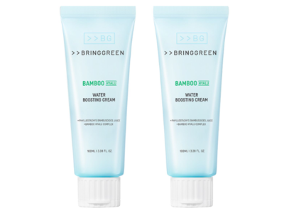 Bring Green Bamboo Hyalu Water Boosting Cream, 3.38 fl oz/100 mL, Pack Of 2